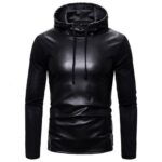 Leather Hoodie