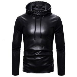  Leather Hoodie